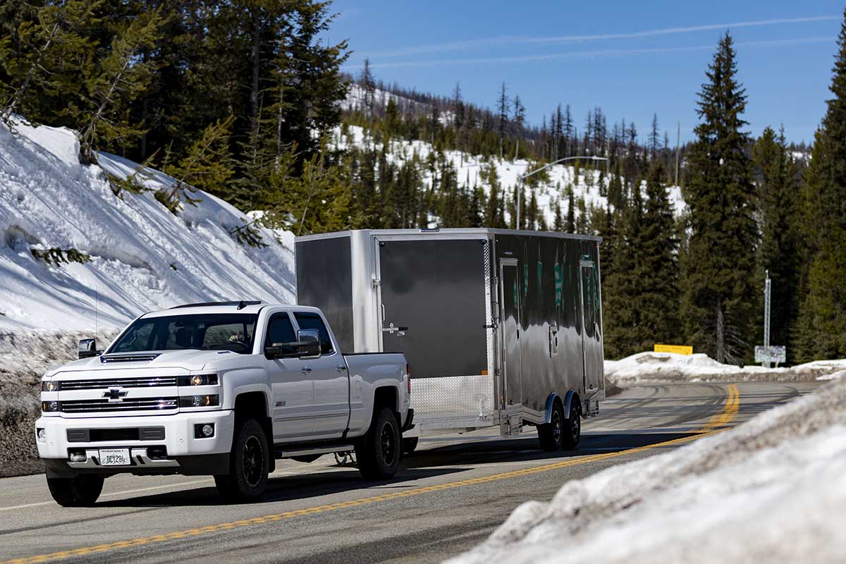 All Sport Elevation Snow Trailer Driving
