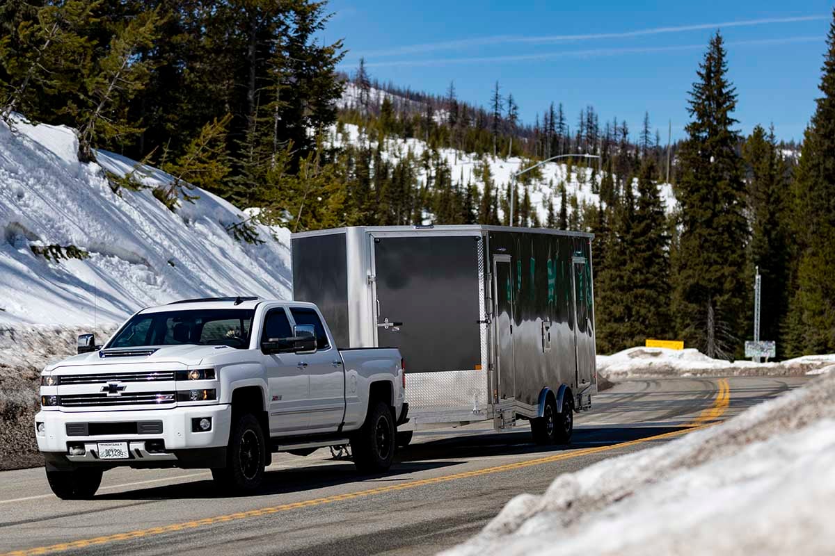 All Sport Elevation Snow Trailer Driving