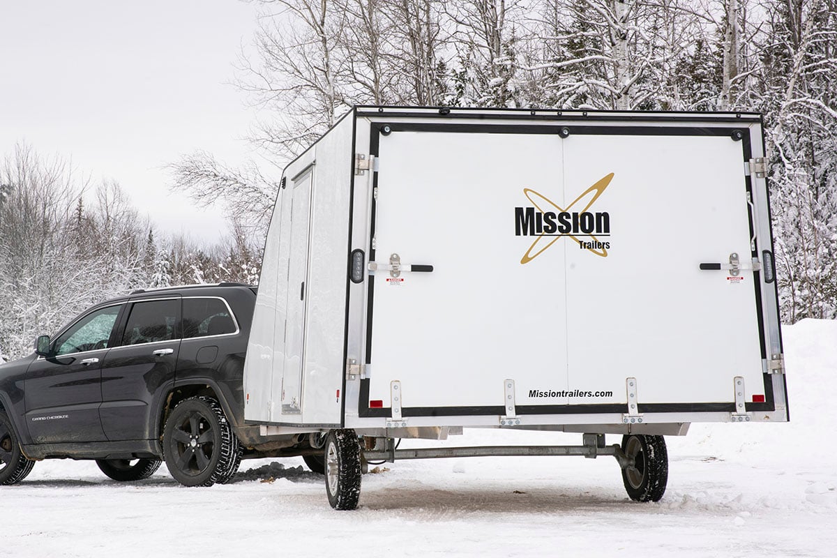 Light, Versatile All-Aluminum Crossover Snowmobile Trailers by Mission