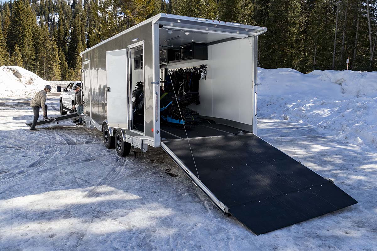 Mountain Sledding Snowmobile Trailer